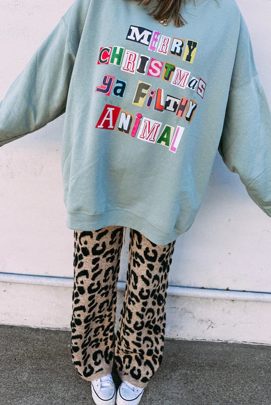 Filthy Animal Sweatshirt-1- Tops-Etta + East-Usher & Co - Women's Boutique Located in Atoka, OK and Durant, OK