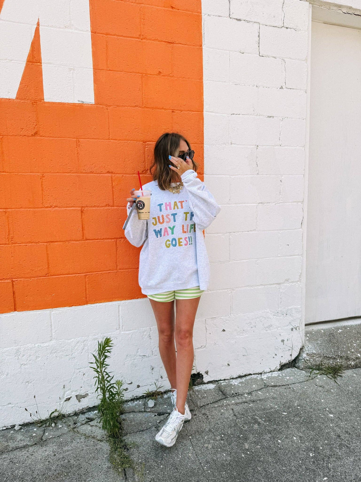 The Way Life Goes Sweatshirt-1- Tops-ETTA & EAST-Usher & Co - Women's Boutique Located in Atoka, OK and Durant, OK