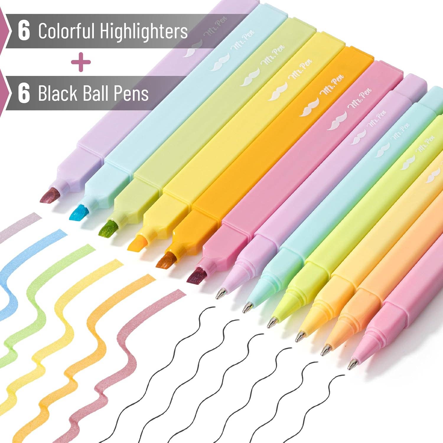 Bible Safe Pastel Highlighters Set-11- Gift/Home-Mr. Pen-Usher & Co - Women's Boutique Located in Atoka, OK and Durant, OK