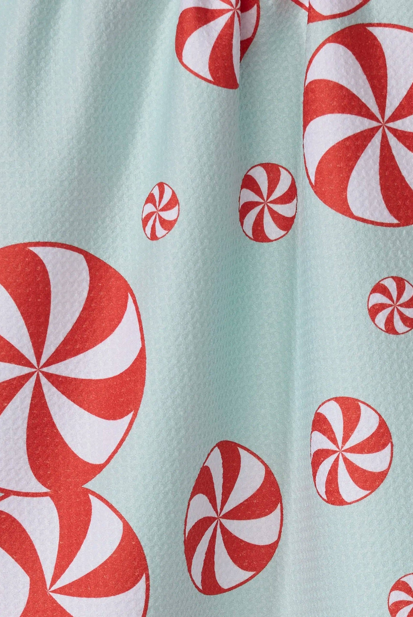 GEOMETRY: Peppermint Swirl Tea Towel-11- Gift/Home-Geometry-Usher & Co - Women's Boutique Located in Atoka, OK and Durant, OK