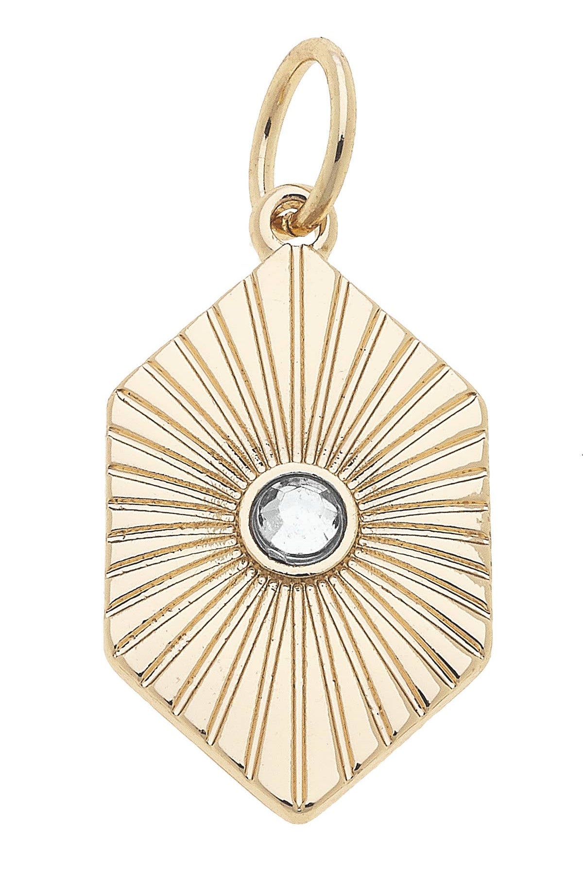 Rhinestone Rhombus Charm-7- Jewelry-Canvas Style-Usher & Co - Women's Boutique Located in Atoka, OK and Durant, OK