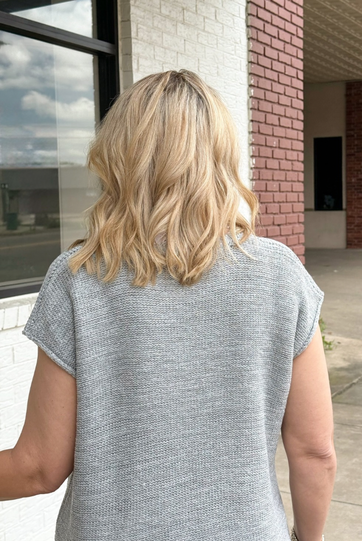 Olivia Sweater Vest-Heather Gray-1- Tops-Zenana-Usher & Co - Women's Boutique Located in Atoka, OK and Durant, OK