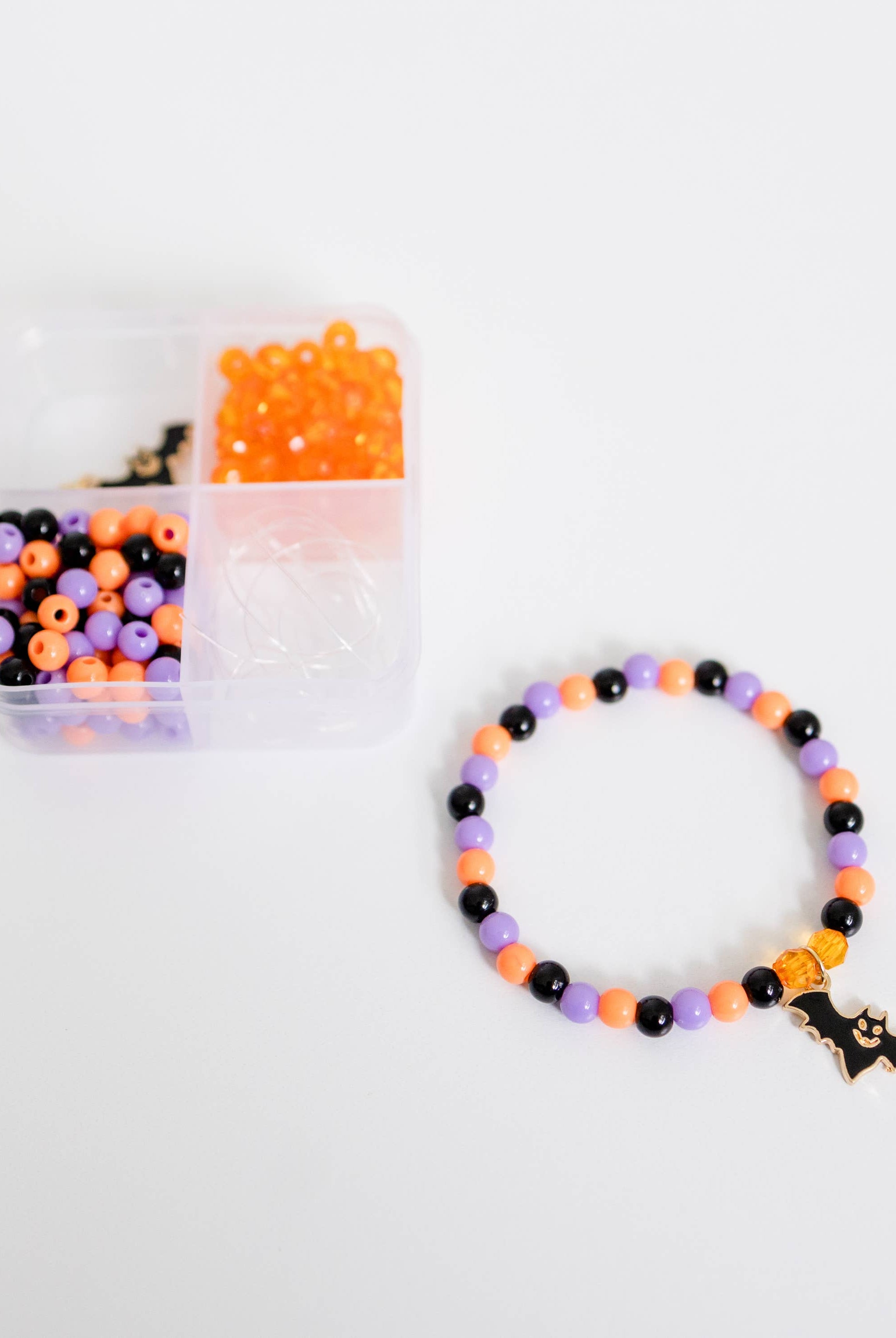 Halloween Craft Mini Stretchy Bracelet Kit Bat-11- Gift/Home-Stacked Sweetly-Usher & Co - Women's Boutique Located in Atoka, OK and Durant, OK