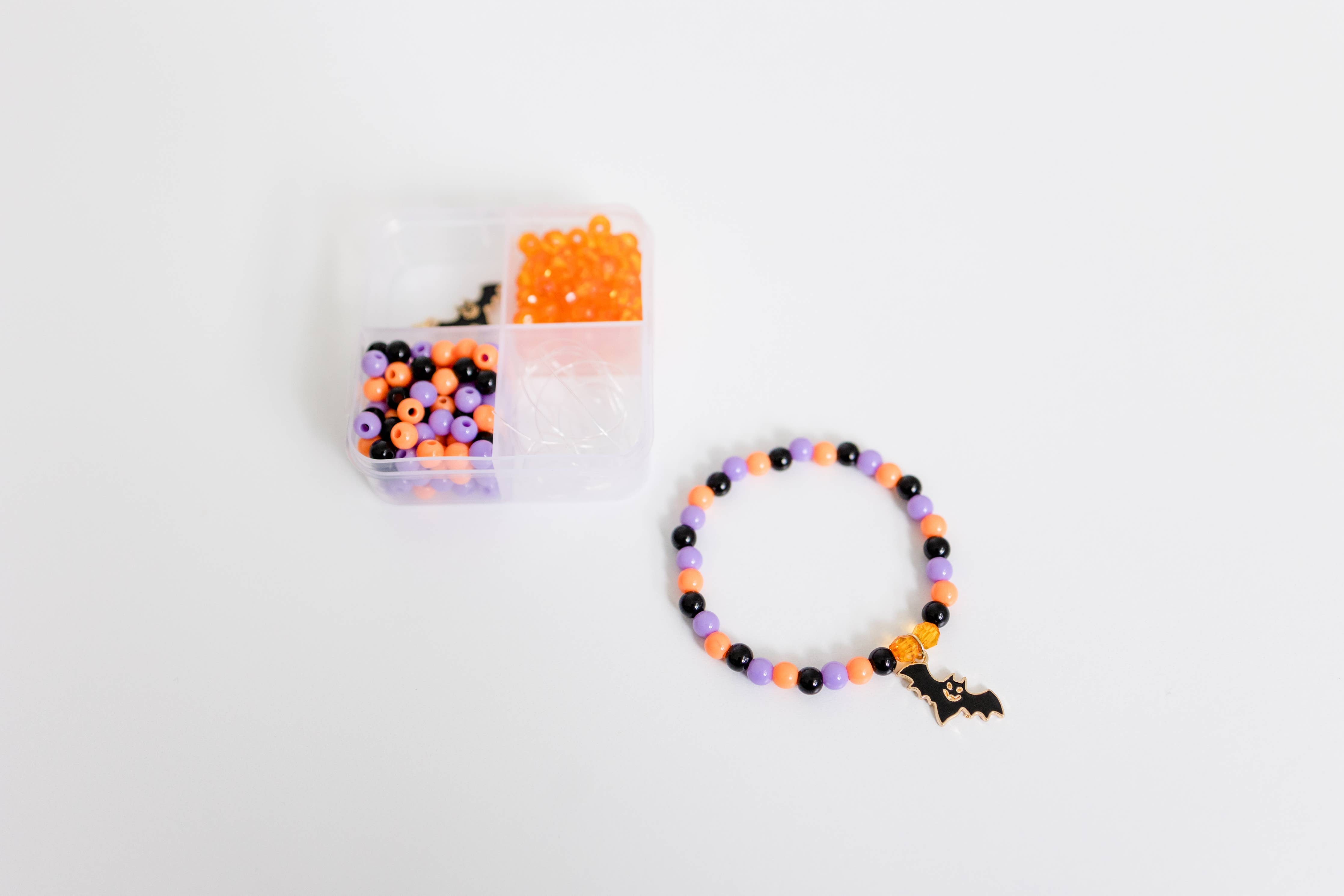 Halloween Craft Mini Stretchy Bracelet Kit Bat-11- Gift/Home-Stacked Sweetly-Usher & Co - Women's Boutique Located in Atoka, OK and Durant, OK