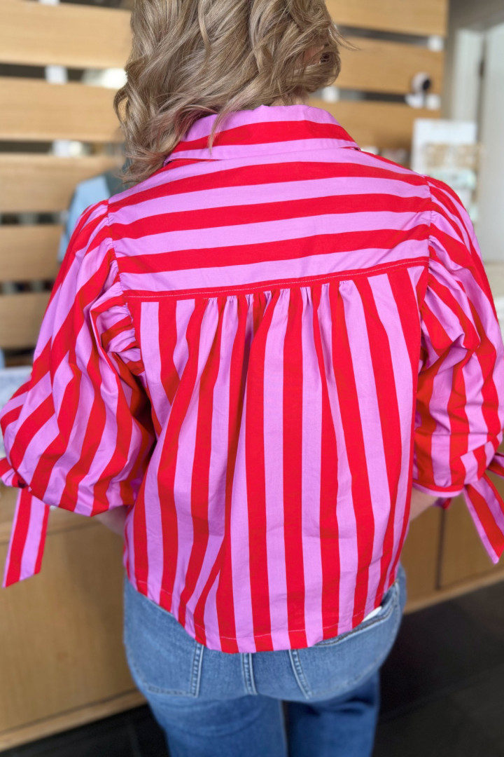 Bloom Blouse-1- Tops-ENTRO-Usher & Co - Women's Boutique Located in Atoka, OK and Durant, OK