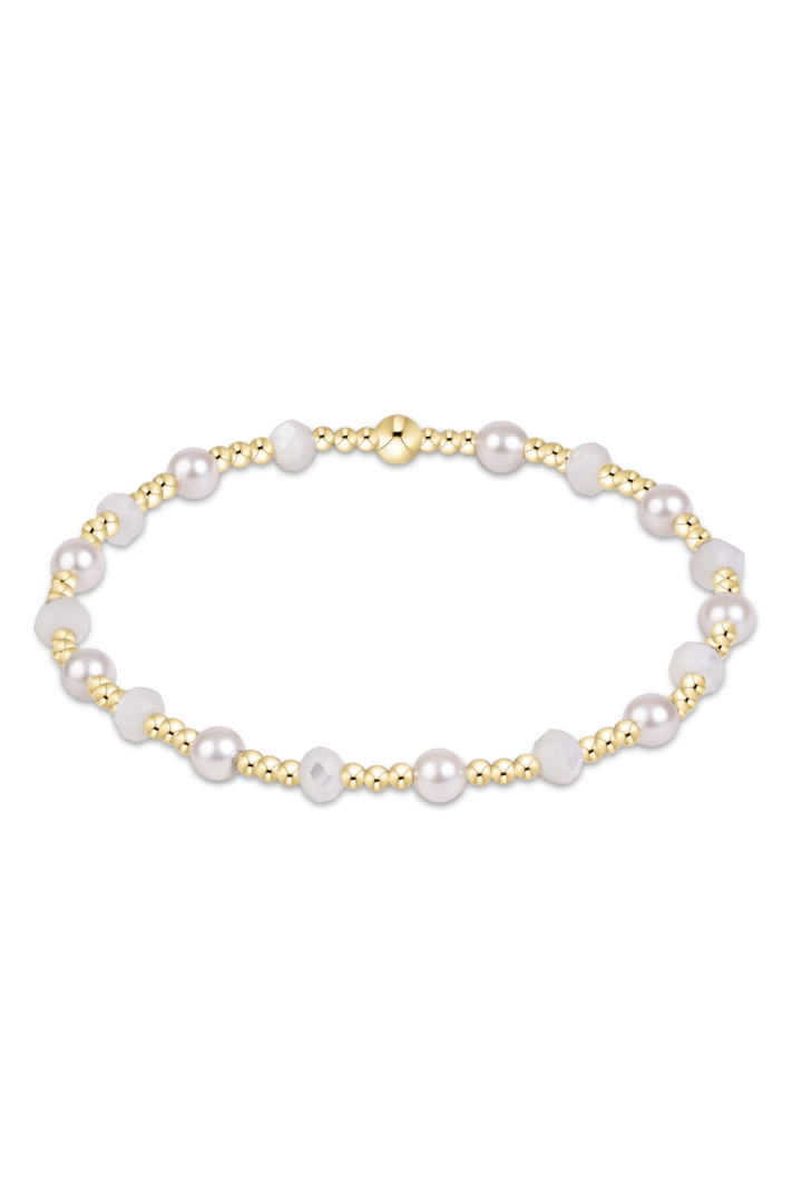 enewton: Sincerity Gemstone Pearl 4mm Bracelet-Mother of Pearl-7- Jewelry-ENEWTON-Usher & Co - Women's Boutique Located in Atoka, OK and Durant, OK