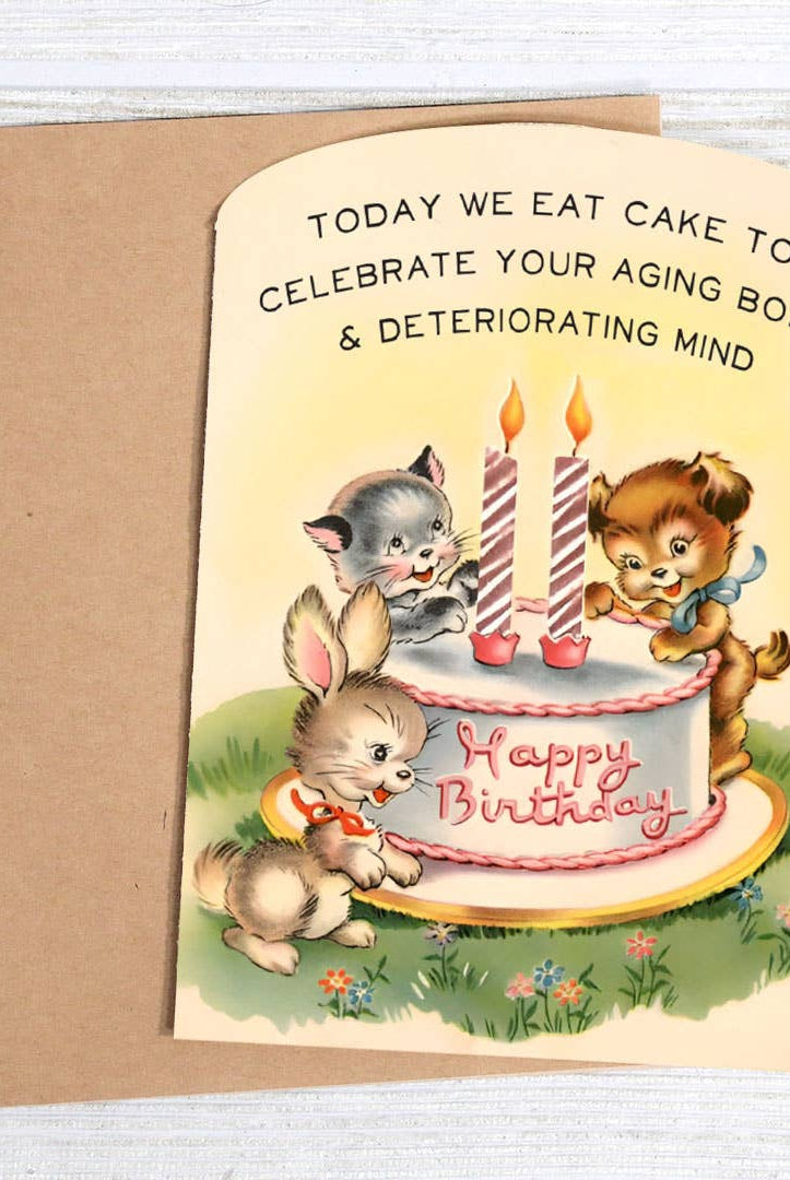 Today We Eat Cake - Funny Birthday Card-11- Gift/Home-Bad Betty Greeting Co.-Usher & Co - Women's Boutique Located in Atoka, OK and Durant, OK