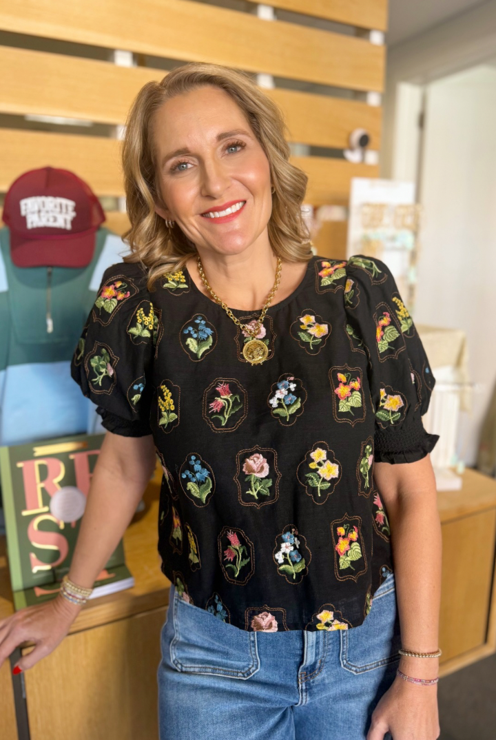 Rosie Blouse-1- Tops-ENTRO-Usher & Co - Women's Boutique Located in Atoka, OK and Durant, OK