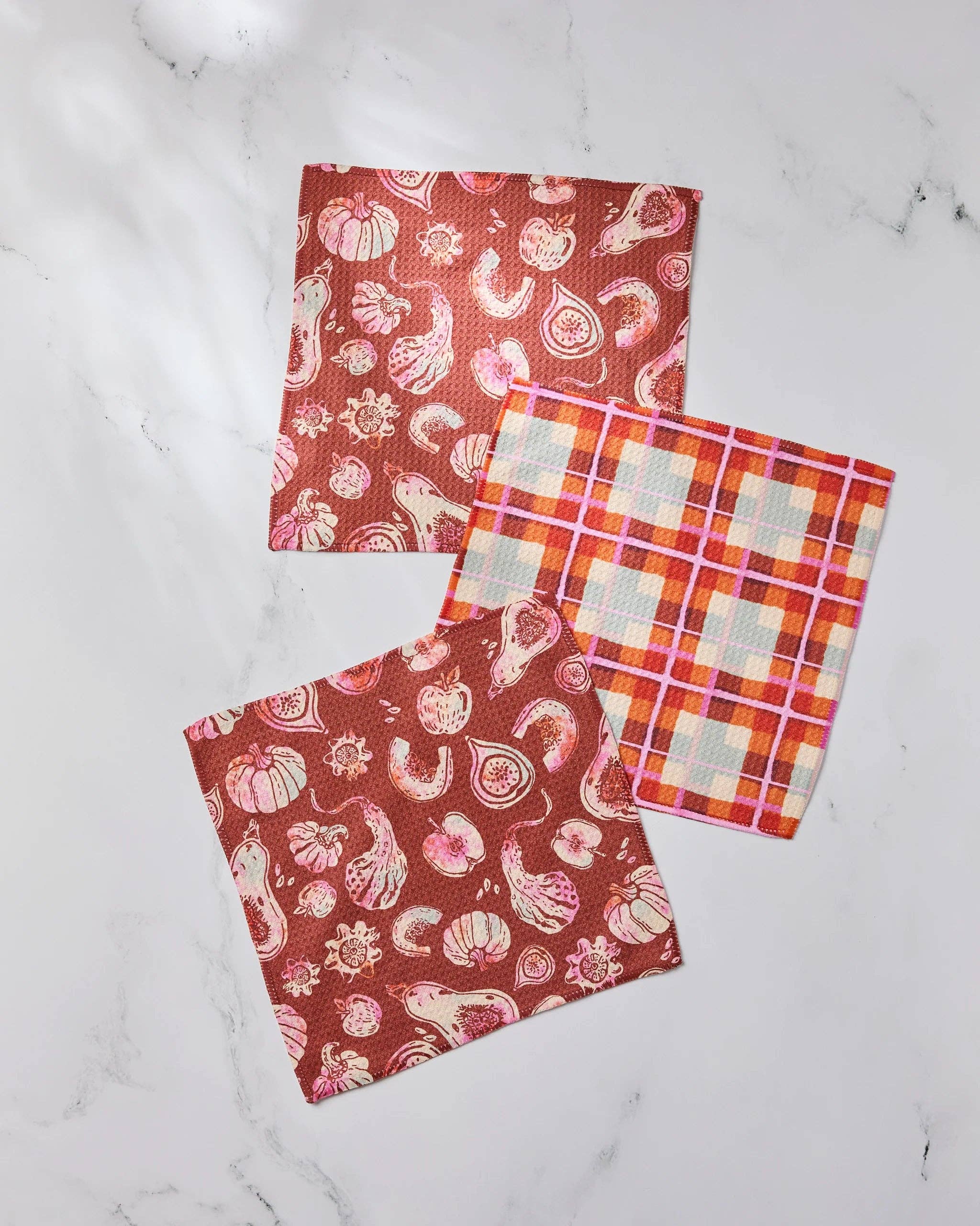 GEOMETRY: Autumnal Love Dishcloth Set-11- Gift/Home-Geometry-Usher & Co - Women's Boutique Located in Atoka, OK and Durant, OK