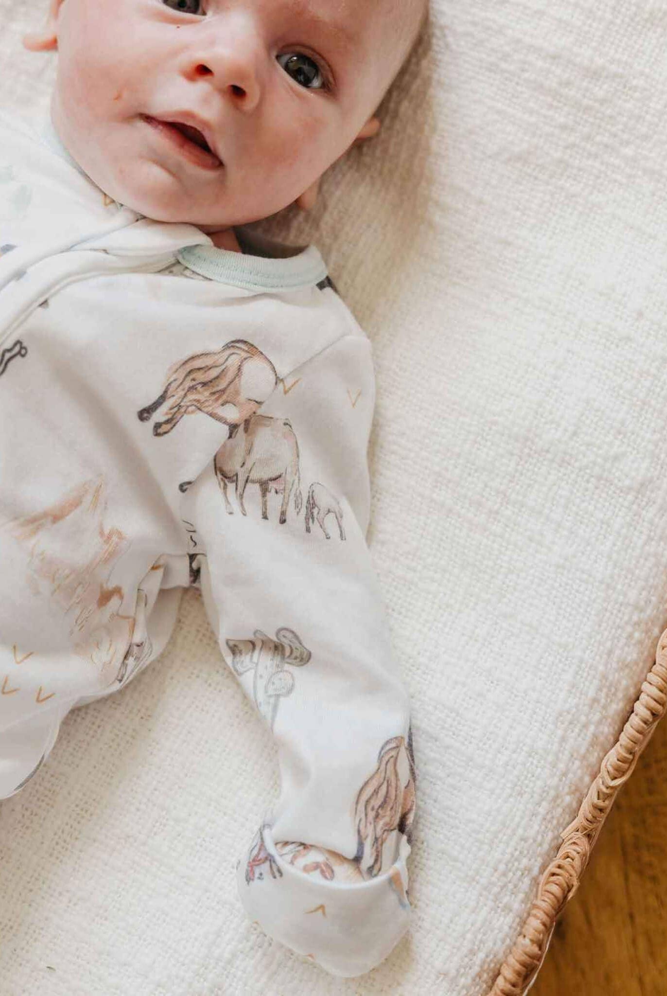 Copper Pearl: Zip-Up Footie Pajama - Boone-12- Baby/Kids/Men-Copper Pearl-Usher & Co - Women's Boutique Located in Atoka, OK and Durant, OK