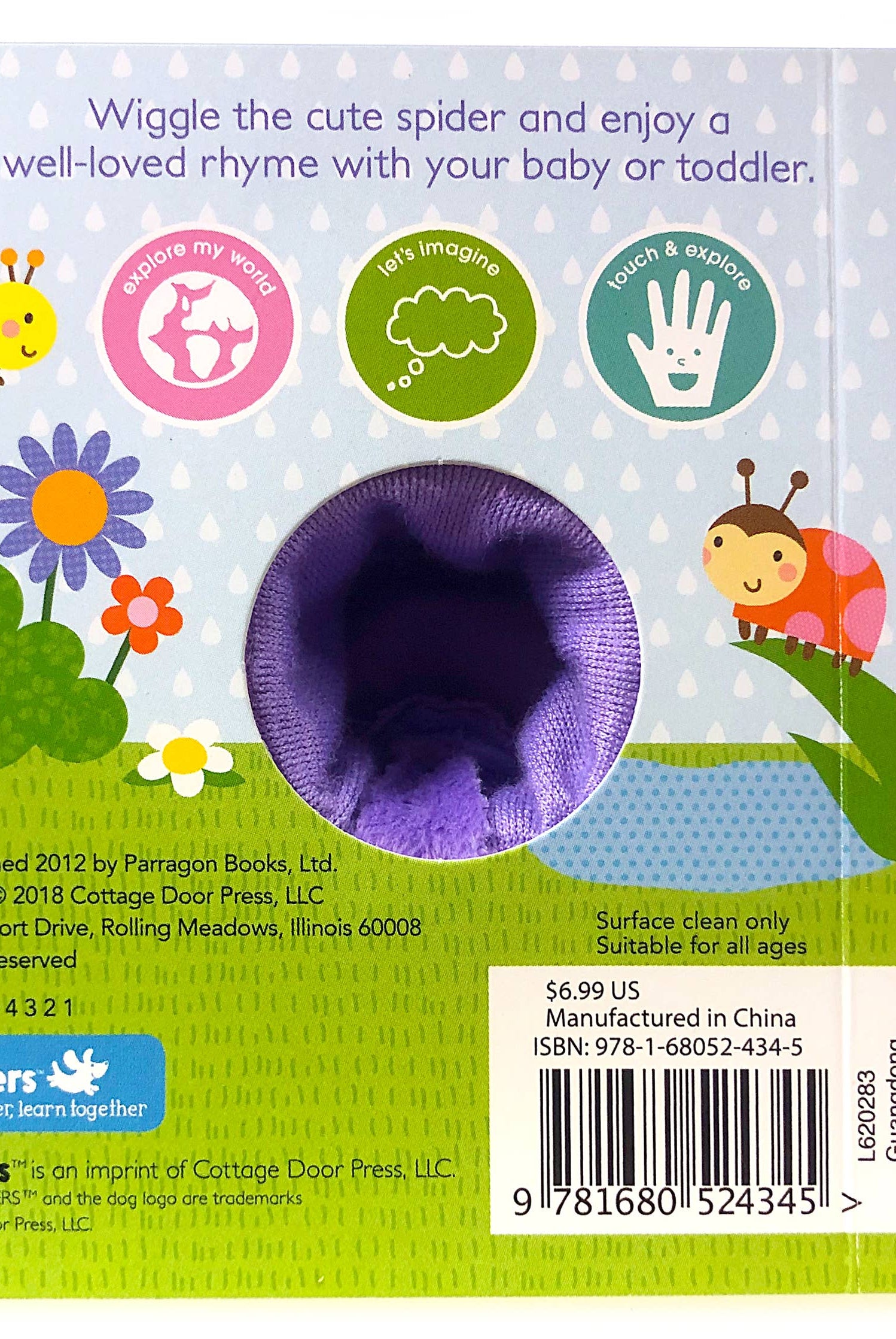 Itsy Bitsy Spider Nursery Rhyme Finger Puppet Board Book-12- Baby/Kids/Men-Cottage Door Press-Usher & Co - Women's Boutique Located in Atoka, OK and Durant, OK