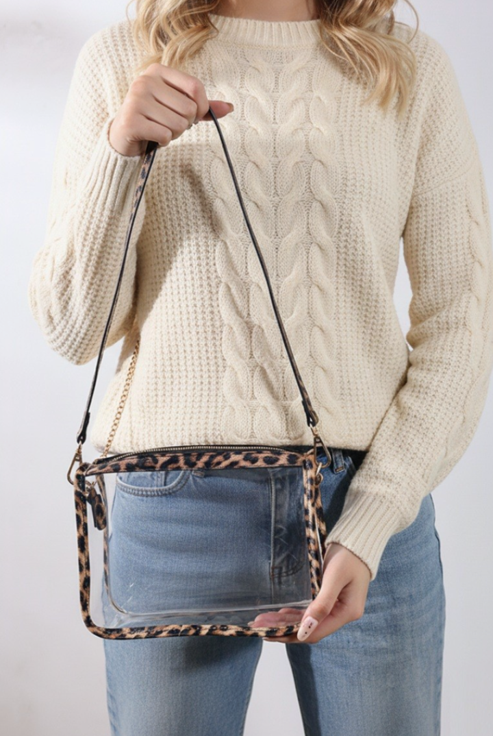 Lola Stadium Bag-Leopard-10- Bags/Wallets-Zenana-Usher & Co - Women's Boutique Located in Atoka, OK and Durant, OK