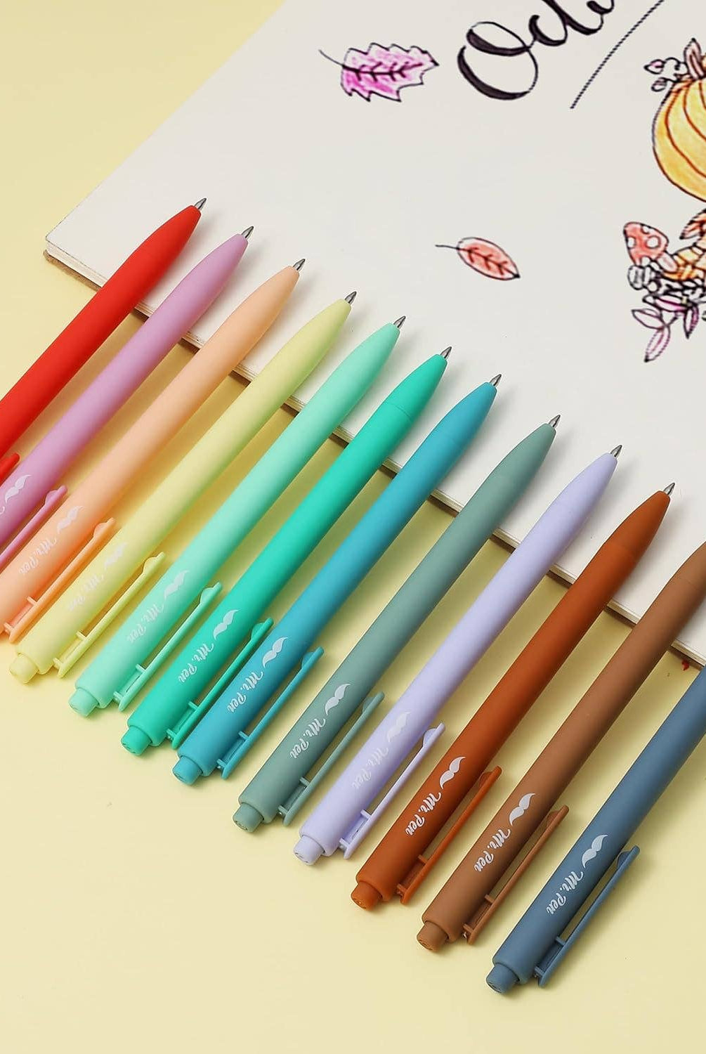 Cute 12-Pack Retractable Gel Pens with Colored Ink-11- Gift/Home-Mr. Pen-Usher & Co - Women's Boutique Located in Atoka, OK and Durant, OK