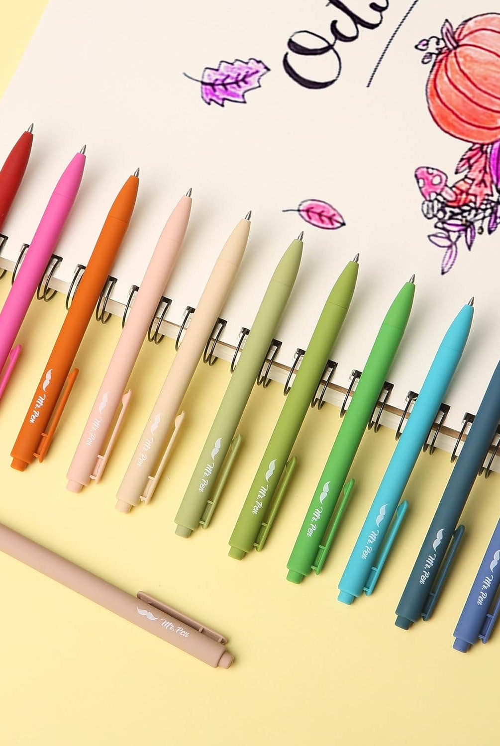 Cute 12-Pack Retractable Gel Pens with Colored Ink-11- Gift/Home-Mr. Pen-Usher & Co - Women's Boutique Located in Atoka, OK and Durant, OK
