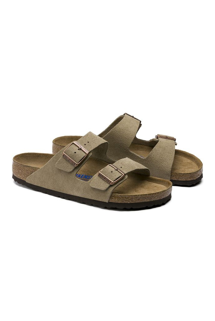 Birkenstock: Arizona SFB - Suede Taupe-9- Shoes-Birkenstock-Usher & Co - Women's Boutique Located in Atoka, OK and Durant, OK
