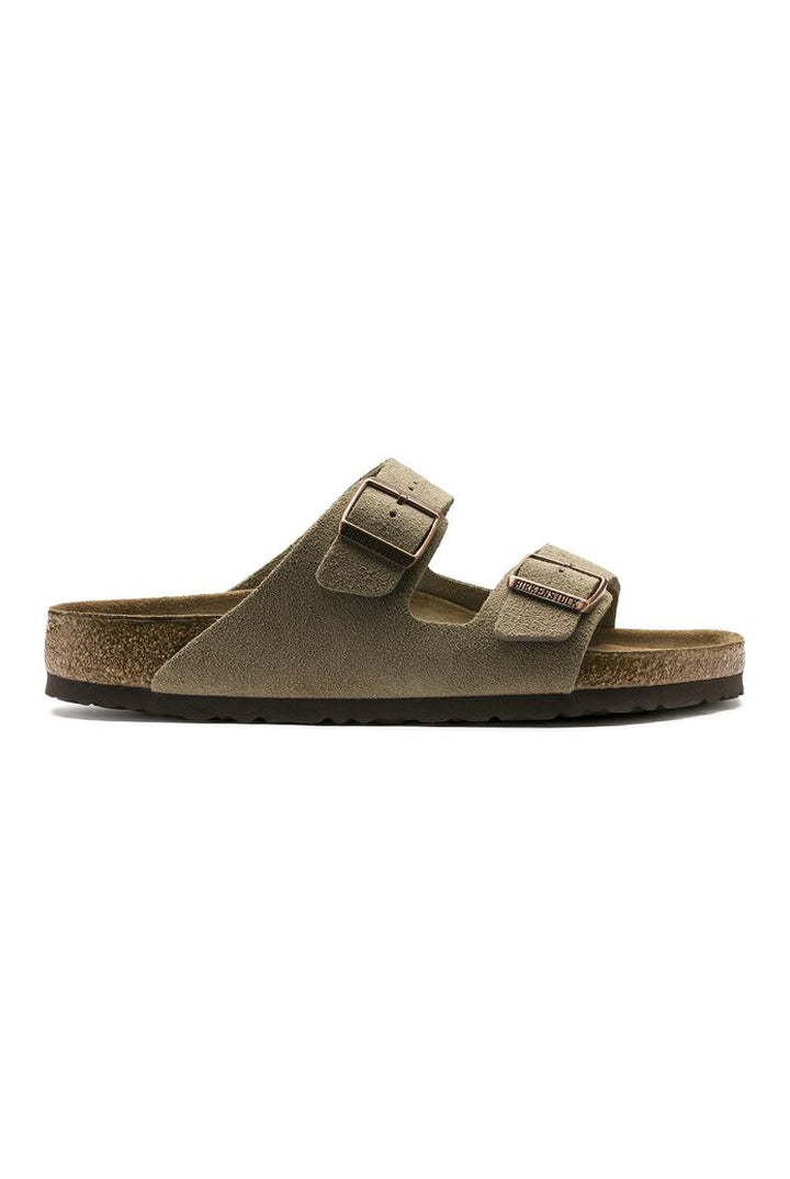 Birkenstock: Arizona SFB - Suede Taupe-9- Shoes-Birkenstock-Usher & Co - Women's Boutique Located in Atoka, OK and Durant, OK