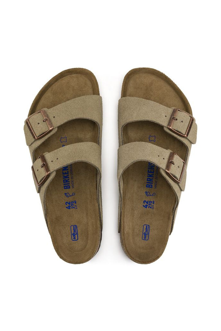 Birkenstock: Arizona SFB - Suede Taupe-9- Shoes-Birkenstock-Usher & Co - Women's Boutique Located in Atoka, OK and Durant, OK