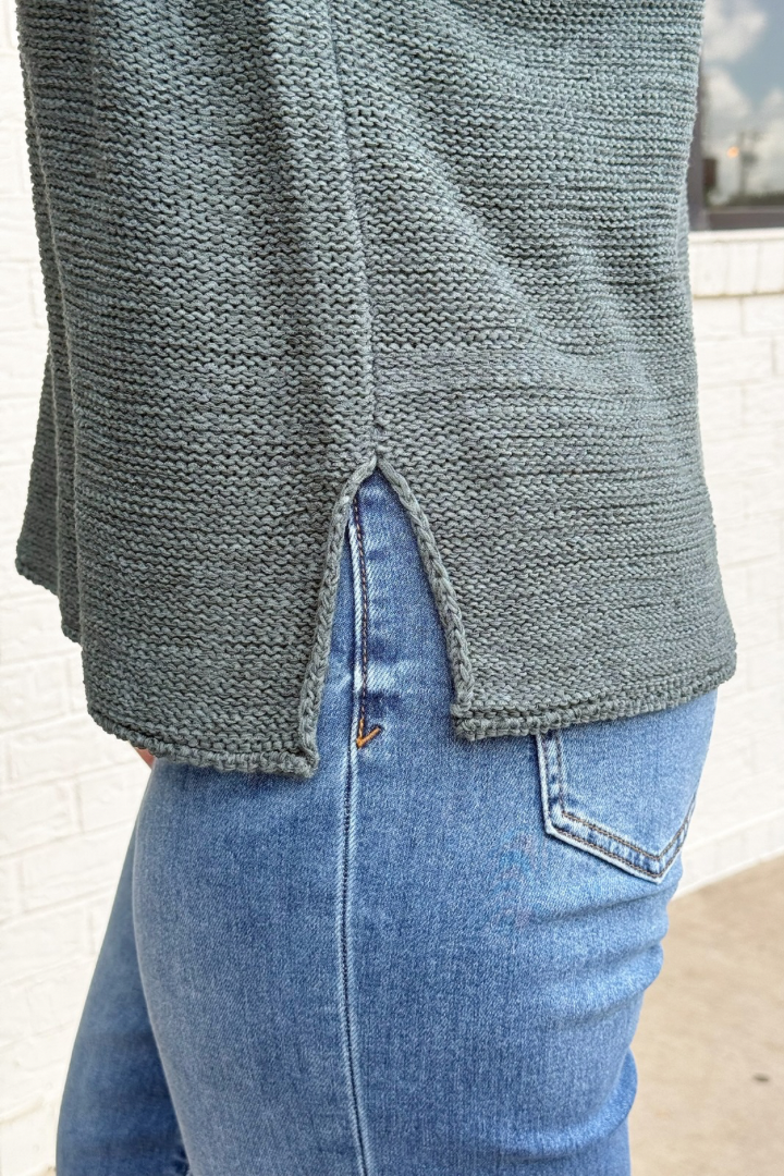 Olivia Sweater Vest-Ash Jade-1- Tops-Zenana-Usher & Co - Women's Boutique Located in Atoka, OK and Durant, OK