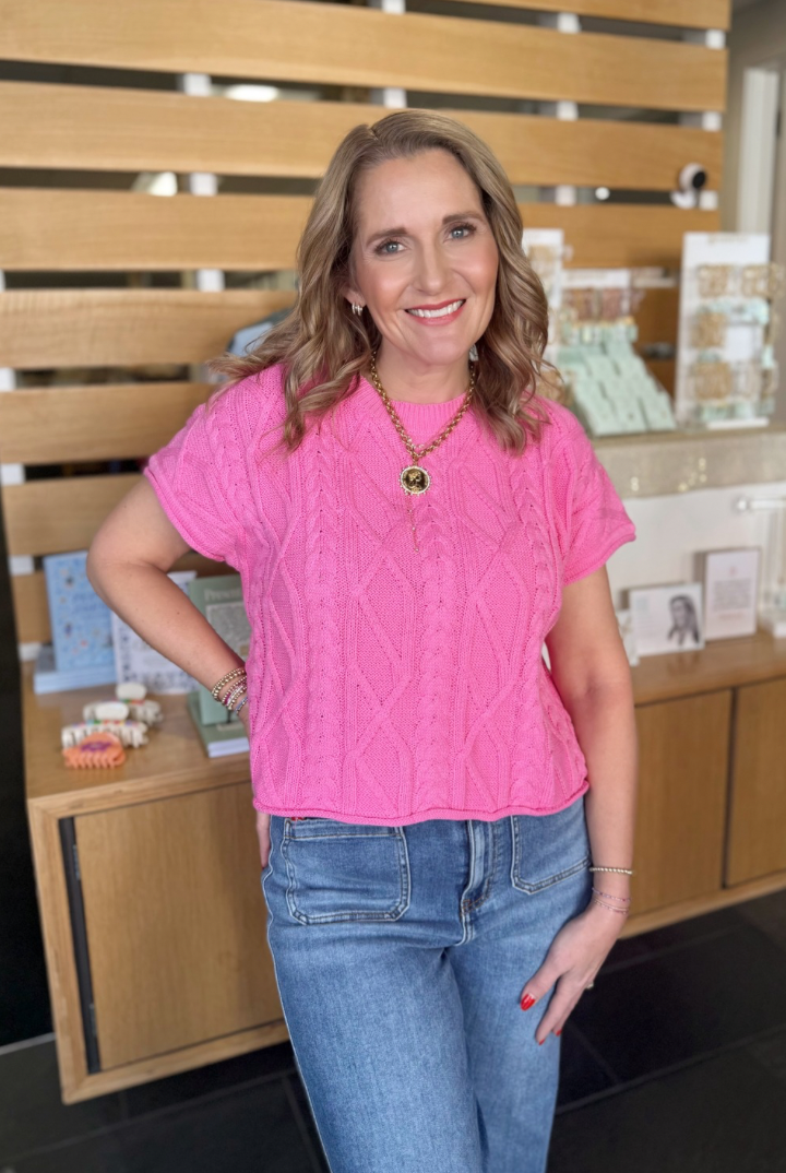 Petunia Sweater-1- Tops-ENTRO-Usher & Co - Women's Boutique Located in Atoka, OK and Durant, OK