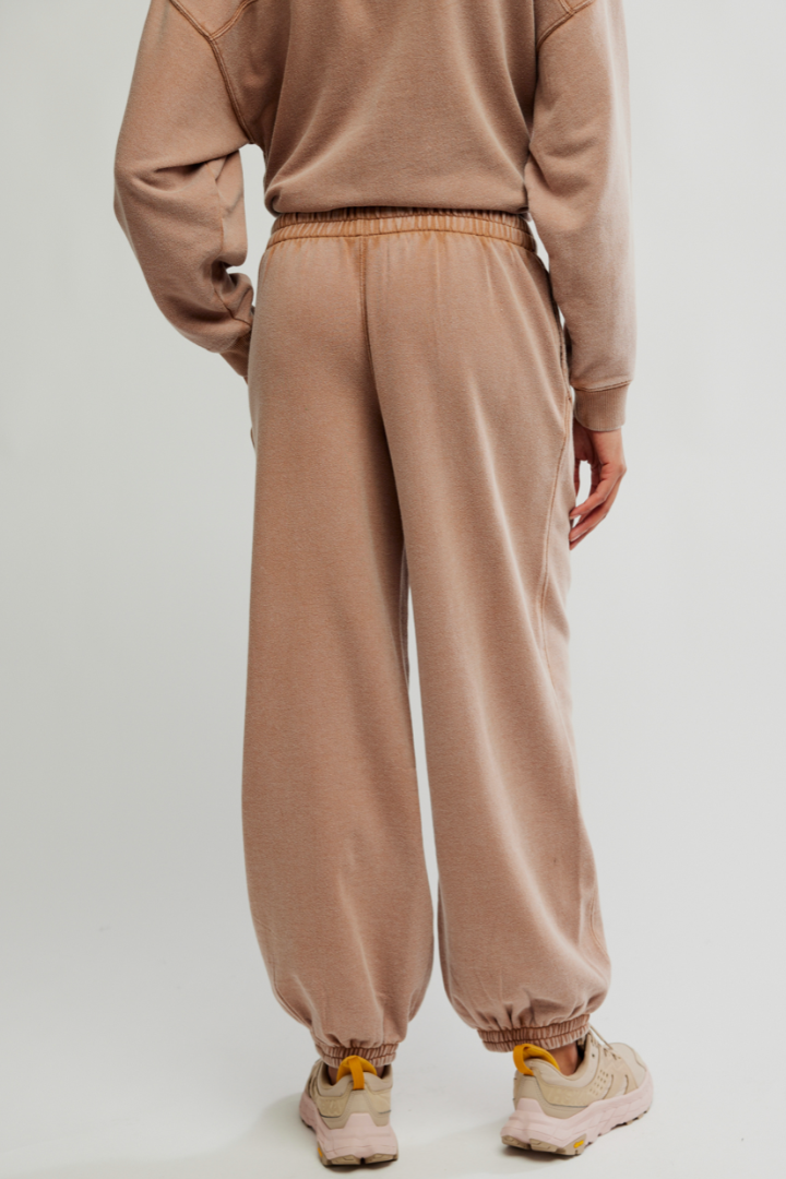 FP Movement: All Star Embroidered Pants-Twig Combo-4- Bottoms-Free People Movement-Usher & Co - Women's Boutique Located in Atoka, OK and Durant, OK