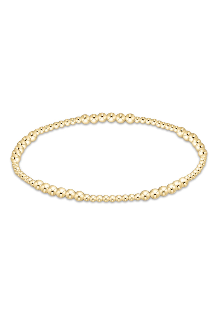 Enewton: Blissful Gold 3MM Bracelet - Gold-7- Jewelry-ENEWTON-Usher & Co - Women's Boutique Located in Atoka, OK and Durant, OK