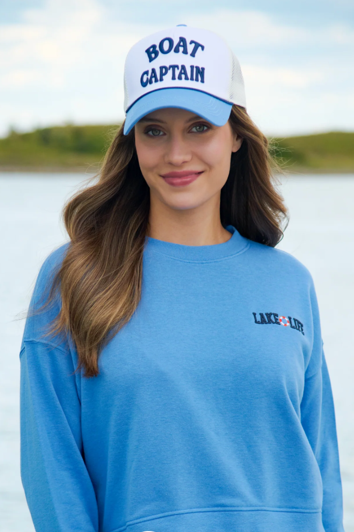 Boat Captain Trucker Hat-8- Accessory-SHIRALEAH-Usher & Co - Women's Boutique Located in Atoka, OK and Durant, OK