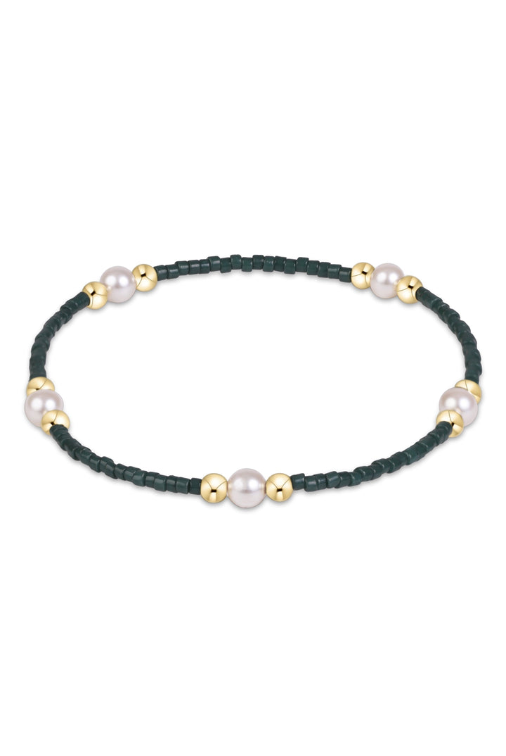 Enewton: Gameday Hope Purpose Pearl Bracelet - Dark Green-7- Jewelry-ENEWTON-Usher & Co - Women's Boutique Located in Atoka, OK and Durant, OK