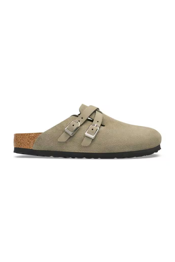 Birkenstock: Blair Suede-Taupe-9- Shoes-BIRKENSTOCK-Usher & Co - Women's Boutique Located in Atoka, OK and Durant, OK