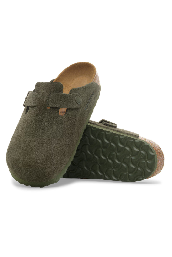 Birkenstock: Boston-Suede Thyme-9- Shoes-BIRKENSTOCK-Usher & Co - Women's Boutique Located in Atoka, OK and Durant, OK