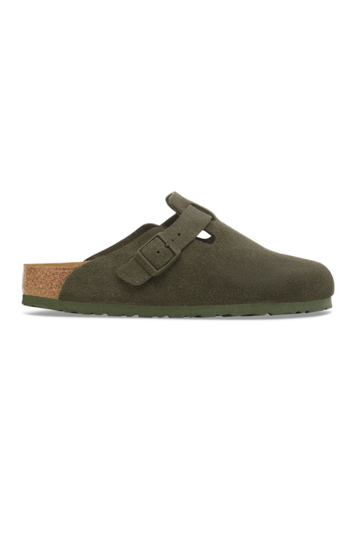 Birkenstock: Boston-Suede Thyme-9- Shoes-BIRKENSTOCK-Usher & Co - Women's Boutique Located in Atoka, OK and Durant, OK