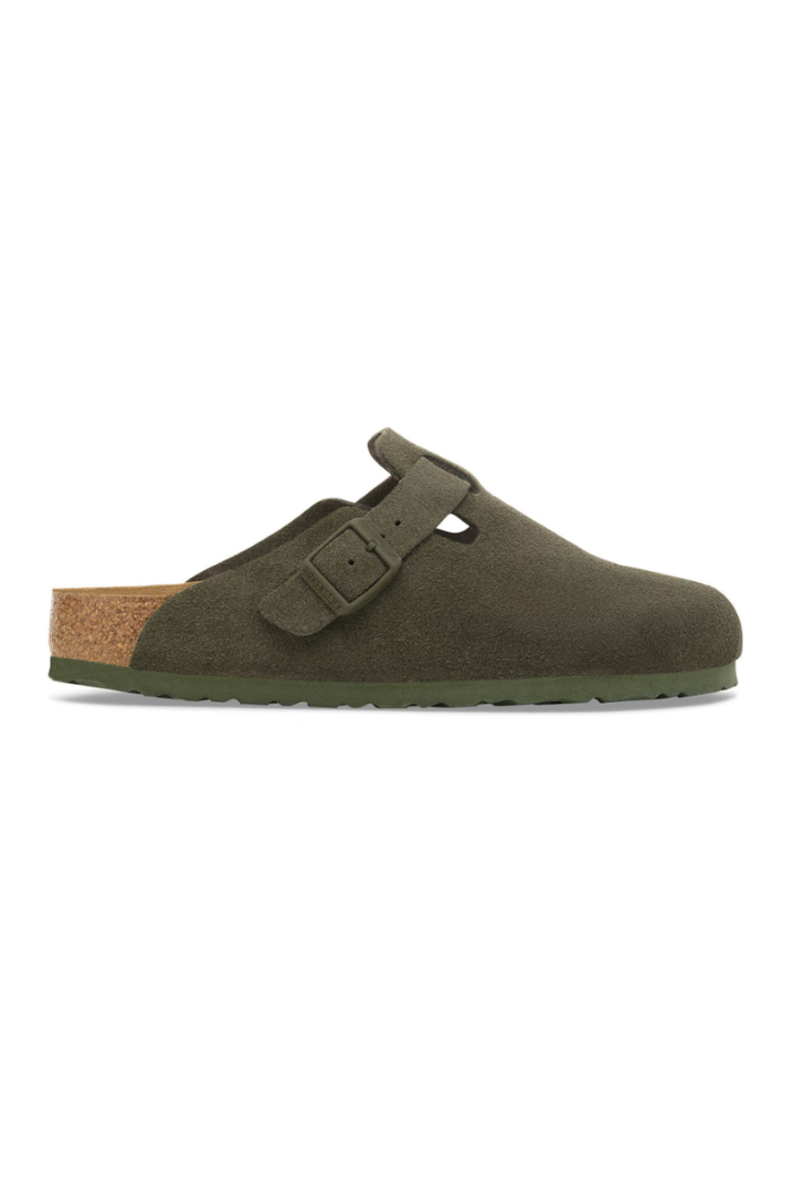 Birkenstock: Boston-Suede Thyme-9- Shoes-BIRKENSTOCK-Usher & Co - Women's Boutique Located in Atoka, OK and Durant, OK