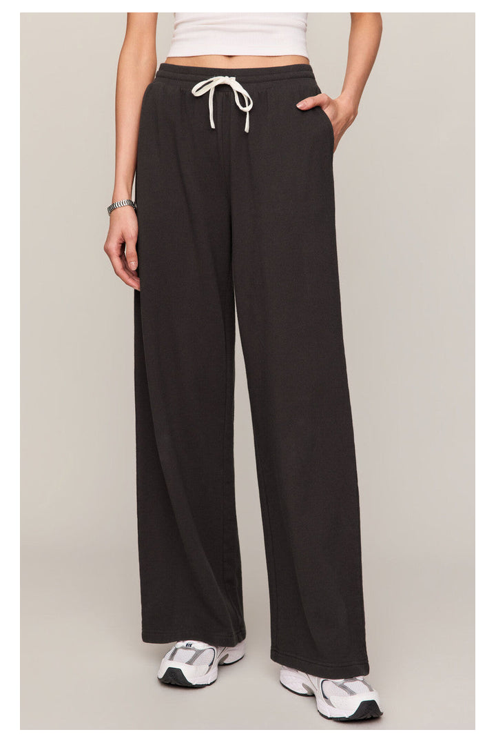 Z Supply: Clubhouse Pant - Ash Black-4- Bottoms-Z SUPPLY-Usher & Co - Women's Boutique Located in Atoka, OK and Durant, OK