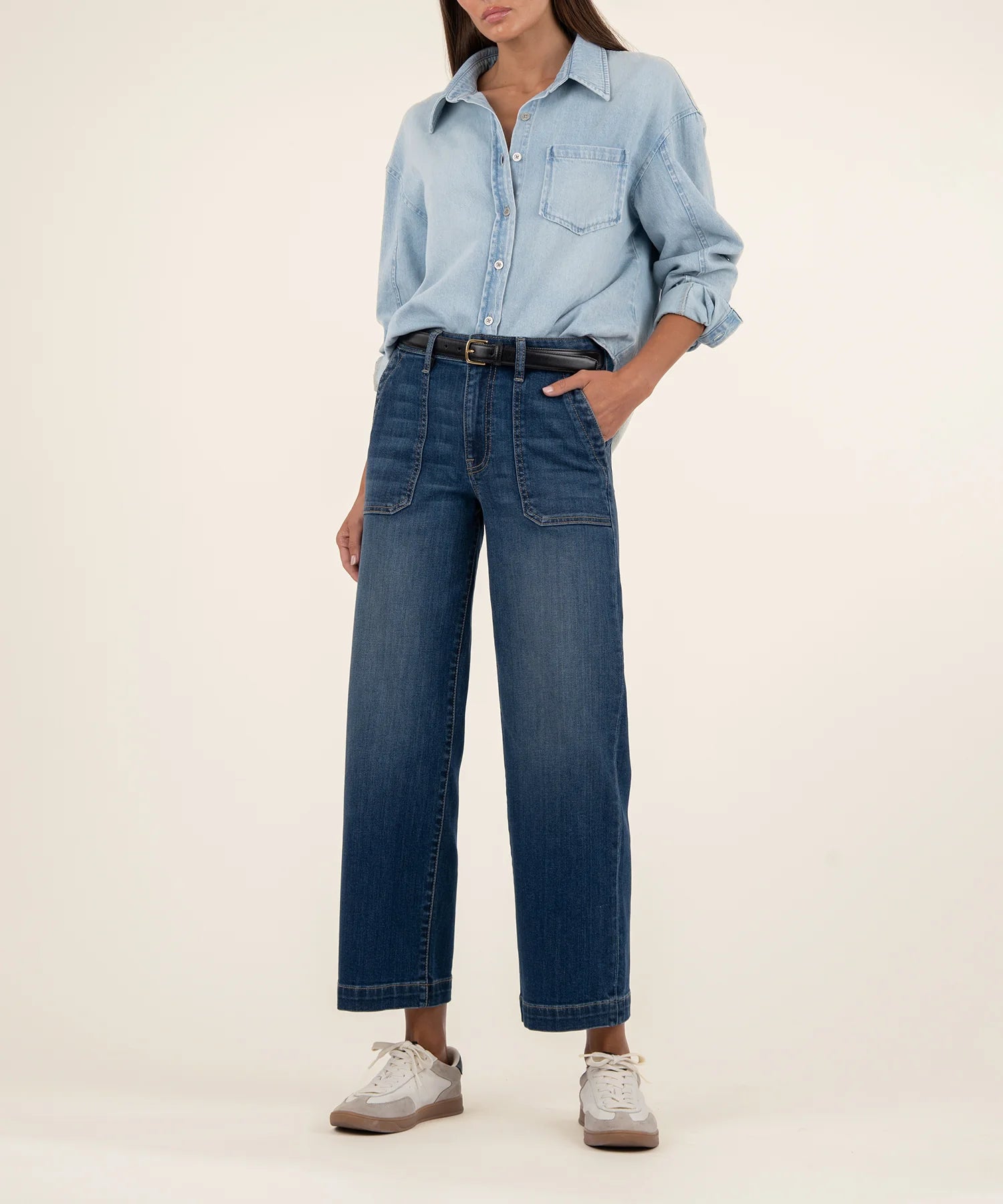 KUT FROM THE KLOTH: Charlotte Jeans-Reflective-5- Denim-KUT FROM THE KLOTH-Usher & Co - Women's Boutique Located in Atoka, OK and Durant, OK