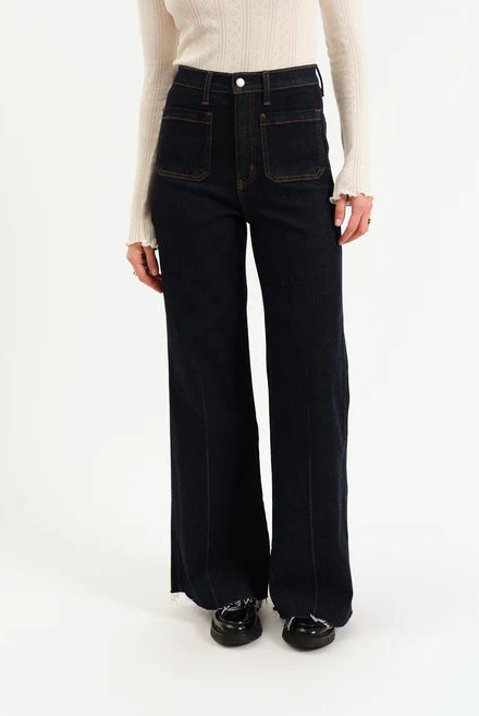 DAZE: Far Out Wide Leg-5- Denim-DAZE-Usher & Co - Women's Boutique Located in Atoka, OK and Durant, OK