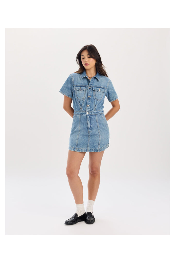 DAZE: Topanga Short Sleeve Dress-Rush-6- Dress/Romp/Jump-DAZE-Usher & Co - Women's Boutique Located in Atoka, OK and Durant, OK
