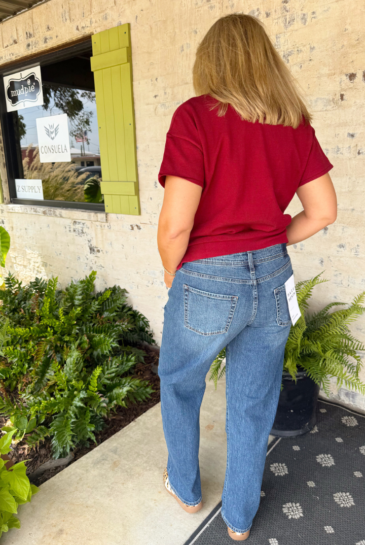 DAZE: Replay Low Rise V-Waist-Almost Home-4- Bottoms-DAZE-Usher & Co - Women's Boutique Located in Atoka, OK and Durant, OK