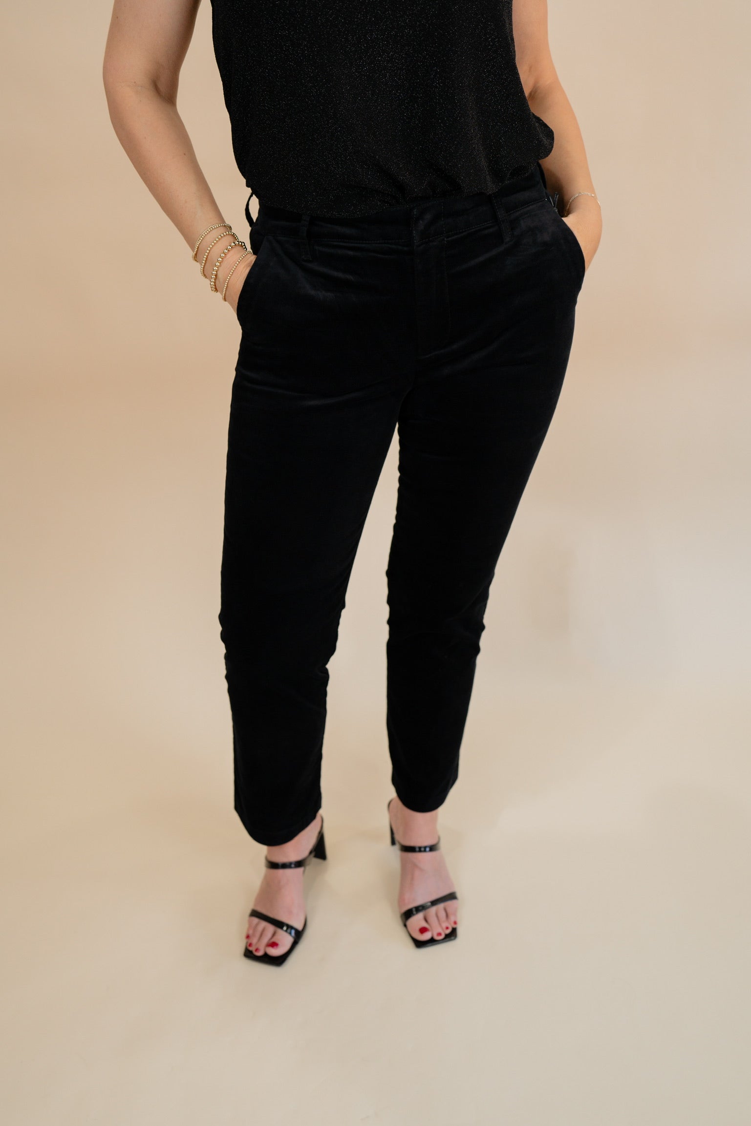 Kut From The Kloth: Elizabeth Velveteen Trouser-14-DISTRESSED-KUT FROM THE KLOTH-Usher & Co - Women's Boutique Located in Atoka, OK and Durant, OK