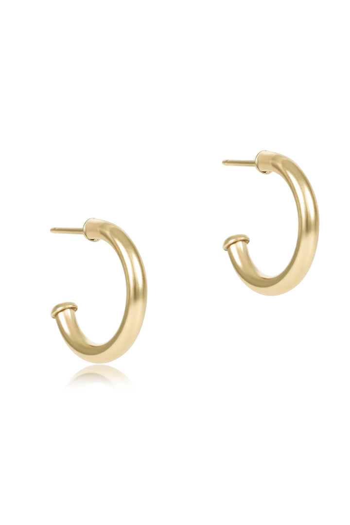 Enewton: Round Gold 0.5" Post Hoop - 2MM Smooth - Gold-7- Jewelry-Enewton-Usher & Co - Women's Boutique Located in Atoka, OK and Durant, OK