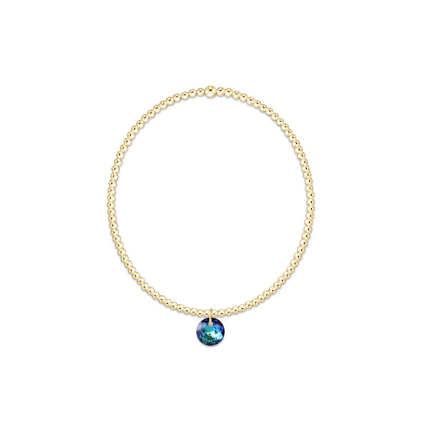 Enewton: Classic Gold 2mm Bracelet - Reflection Small Charm - Reflection-7- Jewelry-ENEWTON-Usher & Co - Women's Boutique Located in Atoka, OK and Durant, OK