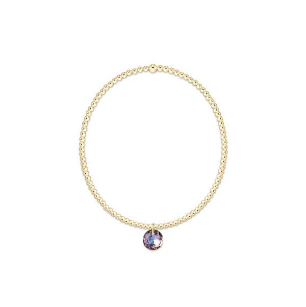 Enewton: Classic Gold 2mm Bracelet - Reflection Small Charm - Reflection-7- Jewelry-ENEWTON-Usher & Co - Women's Boutique Located in Atoka, OK and Durant, OK