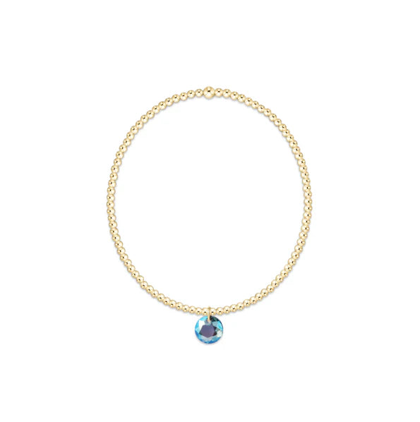 Enewton: Classic Gold 2mm Bracelet - Reflection Small Charm - Reflection-7- Jewelry-ENEWTON-Usher & Co - Women's Boutique Located in Atoka, OK and Durant, OK