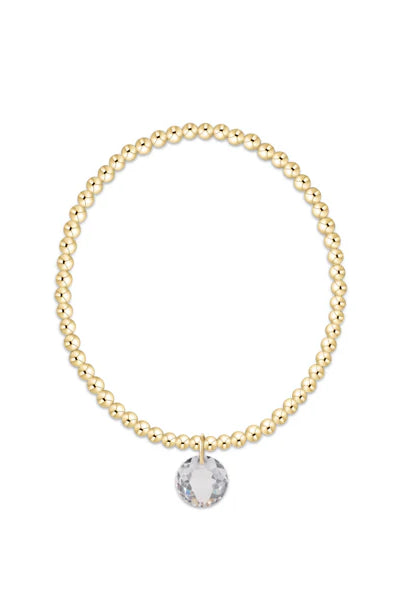 Enewton: Classic Gold 3mm Bracelet - Reflection Charm - Reflection-7- Jewelry-Enewton-Usher & Co - Women's Boutique Located in Atoka, OK and Durant, OK