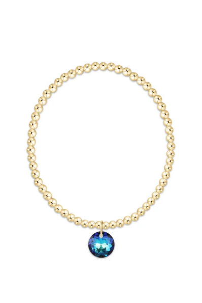 Enewton: Classic Gold 3mm Bracelet - Reflection Charm - Reflection-7- Jewelry-Enewton-Usher & Co - Women's Boutique Located in Atoka, OK and Durant, OK