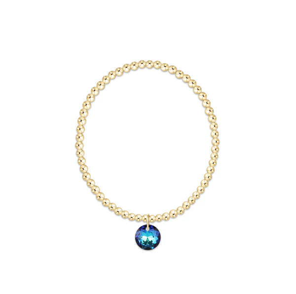 Enewton: Classic Gold 3mm Bracelet - Reflection Charm - Reflection-7- Jewelry-ENEWTON-Usher & Co - Women's Boutique Located in Atoka, OK and Durant, OK