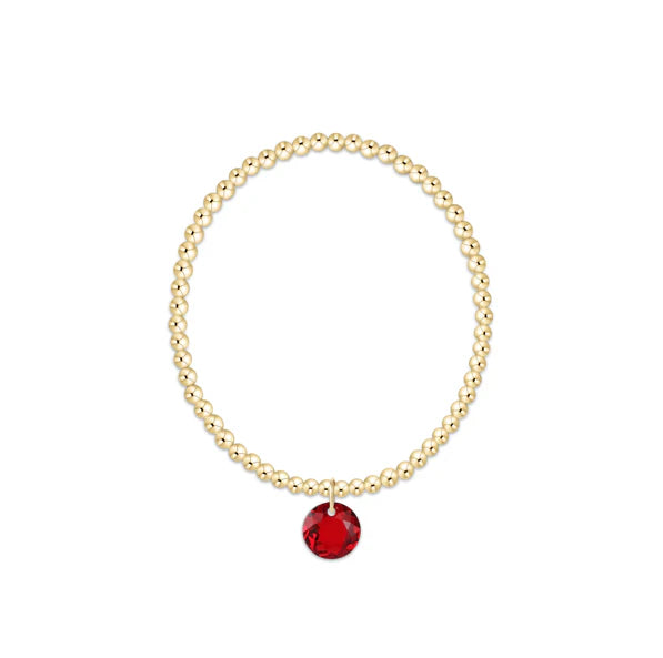 Enewton: Classic Gold 3mm Bracelet - Reflection Charm - Reflection-7- Jewelry-ENEWTON-Usher & Co - Women's Boutique Located in Atoka, OK and Durant, OK