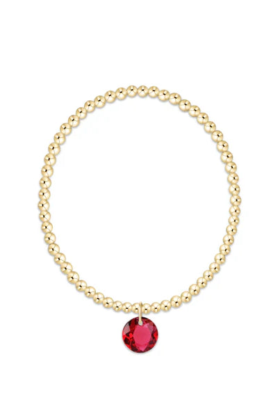 Enewton: Classic Gold 3mm Bracelet - Reflection Charm - Reflection-7- Jewelry-Enewton-Usher & Co - Women's Boutique Located in Atoka, OK and Durant, OK