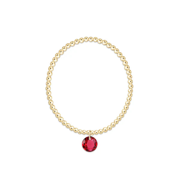 Enewton: Classic Gold 3mm Bracelet - Reflection Charm - Reflection-7- Jewelry-ENEWTON-Usher & Co - Women's Boutique Located in Atoka, OK and Durant, OK