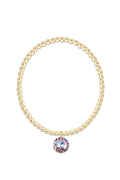 Enewton: Classic Gold 3mm Bracelet - Reflection Charm - Reflection-7- Jewelry-Enewton-Usher & Co - Women's Boutique Located in Atoka, OK and Durant, OK
