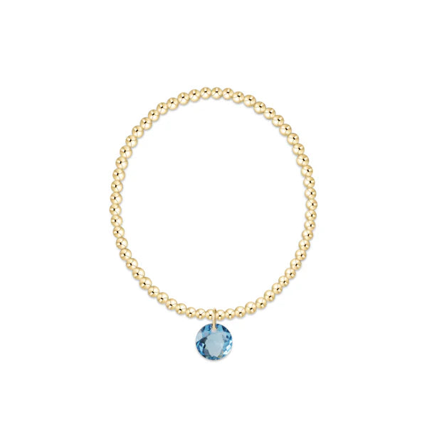 Enewton: Classic Gold 3mm Bracelet - Reflection Charm - Reflection-7- Jewelry-ENEWTON-Usher & Co - Women's Boutique Located in Atoka, OK and Durant, OK