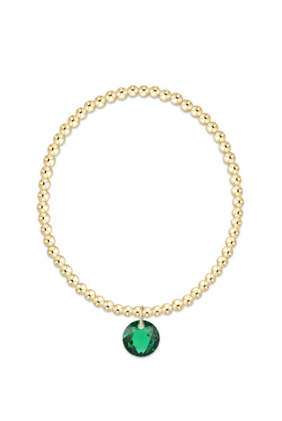 Enewton: Classic Gold 3mm Bracelet - Reflection Charm - Reflection-7- Jewelry-Enewton-Usher & Co - Women's Boutique Located in Atoka, OK and Durant, OK